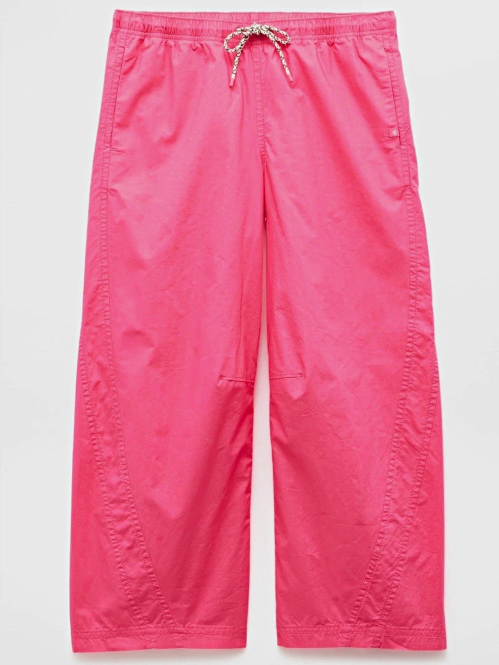 Athleta Hot Pink Drawstring Wide-Leg Joggers